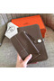 Hermes Dogon Duo Wallet In Taupe Clemence Leather Replica