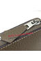Hermes Evelyn Long Zip Wallet Litchi A808 Khaki Replica