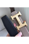 Hermes H Reversible Belt In Grey/Black Swift Leather Replica