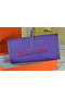 Hermes Jige Clutch Bag Calfskin Leather Purple Replica