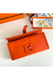 Hermes Jige Elan 29 Clutch Bag In Orange Swift Calfskin Replica