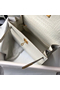 Hermes Kelly 25cm Handmade Bag In White Embossed Crocodile Leather Replica
