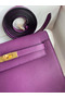 Hermes Kelly Danse II Bag In Anemone Evercolor Calfskin Replica