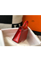 Hermes Kelly Mini II Bag In Red Embossed Crocodile Leather Replica