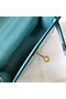 Hermes Kelly Mini II Handmade Bag In Blue Atoll Crocodile Embossed Leather Replica