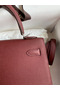 Hermes Kelly Sellier 25 Handmade Bag In Bordeaux Epsom Calfskin Replica