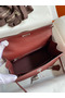 Hermes Kelly Sellier 25 Handmade Bag In Bordeaux Epsom Calfskin Replica