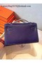 Hermes MINI Kelly 22cm Tote Bag Calfskin Leather K22 Blue Replica