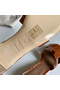Hermes Oasis Sandals In Brown Shiny Niloticus Crocodile Replica