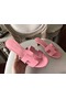 Hermes Oasis Sandals In Pink Epsom Leather Replica