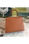 Hermes original Kelly Epsom Leather KL32 brown Replica