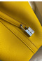 Hermes Picotin Lock 18 Handmade Bag in Jaune Ambre Clemence Leather Replica