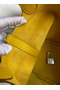 Hermes Picotin Lock 18 Handmade Bag in Jaune Ambre Clemence Leather Replica