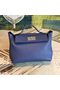 Hermes 24/24 29 Bag In Blue Clemence Calfskin Replica