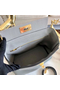 Hermes 24/24 29 Bag In Blue Glacier Clemence Calfskin Replica