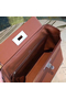 Hermes 24/24 29 Bag In Brown Clemence Calfskin Replica