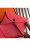 Hermes Bastia Epsom card case H0369 Watermelon Red Replica