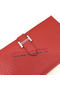 Hermes Bearn Japonaise Bi-Fold Wallet Litchi Leather A208 Red Replica