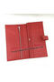 Hermes Bearn Japonaise Bi-Fold Wallet Litchi Leather A208 Red Replica