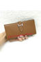 Hermes Bearn Japonaise Bi-Fold Wallet Litchi Leather A208 Wheat Replica