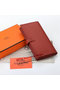 Hermes Bearn Japonaise Bi-Fold Wallet Original Leather A208 Red Replica