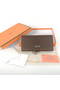 Hermes Bearn Japonaise Smooth Leather Tri-Fold Wallet H308 Dark Coffee Replica