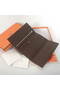 Hermes Bearn Japonaise Smooth Leather Tri-Fold Wallet H308 Dark Coffee Replica