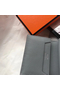Hermes Bearn Mini Wallet In Blue Lin Epsom Leather Replica