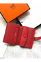 Hermes Bearn Mini Wallet In Red Epsom Leather Replica