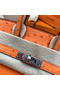 Hermes Birkin 25 Handmade Bag In Orange Ostrich Leather Replica