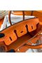 Hermes Birkin 25 Handmade Bag In Orange Ostrich Leather Replica