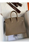 Hermes Birkin 25 Handmade Bag In Taupe Epsom Calfskin Replica