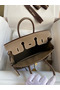 Hermes Birkin 25 Handmade Bag In Taupe Epsom Calfskin Replica