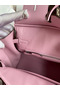 Hermes Birkin 25 Retourne Handmade Bag In Mauve Sylvestre Swift Calfskin Replica