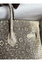 Hermes Birkin 25 Retourne Handmade Bag In Ombre Lizard Leather Replica