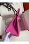 Hermes Birkin 25 Retourne Handmade Bag In Pink Lizard Leather Replica