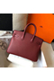 Hermes Birkin 25cm Bag In Bordeaux Clemence Leather GHW Replica