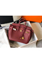 Hermes Birkin 25cm Bag In Bordeaux Clemence Leather GHW Replica