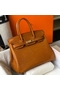 Hermes Birkin 25cm Bag In Gold Embossed Crocodile Leather Replica