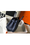 Hermes Birkin 25cm Bag In Navy Blue Clemence Leather GHW Replica