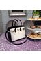 Hermes Birkin 25CM Shoulder Bag White&Black Croco Leather H25 Gold Replica