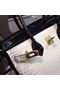 Hermes Birkin 25CM Shoulder Bag White&Black Croco Leather H25 Gold Replica