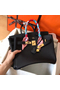 Hermes Birkin 30 Handmade Bag In Black Clemence Leather Replica
