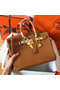 Hermes Birkin 30 Handmade Bag In Gold Epsom Leather Replica