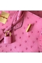 Hermes Birkin 30 Handmade Bag In Pink Ostrich Skin Replica