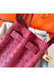 Hermes Birkin 30 Handmade Bag In Ruby Ostrich Skin Replica
