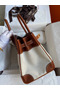 Hermes Birkin 30 Handmade Bag In Toile & Gold Swift Leather Replica