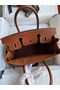 Hermes Birkin 30 Handmade Bag In Toile & Gold Swift Leather Replica