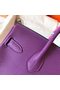 Hermes Birkin 30 Handmade Bag In Ultraviolet Clemence Leather Replica