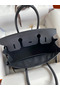 Hermes Birkin 30 Retourne Handmade Bag In Black Epsom Calfskin Replica